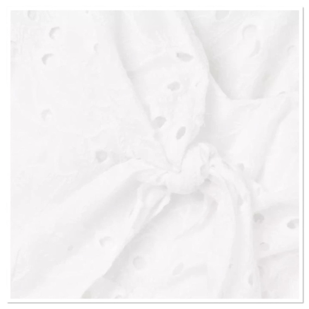 Lilly Pulitzer Midi Dress Elegant White Eyelet Dress Size 16 - Picture 5 of 6